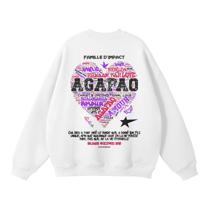 Streetwear Unisex Solid Color Fleece Pullover