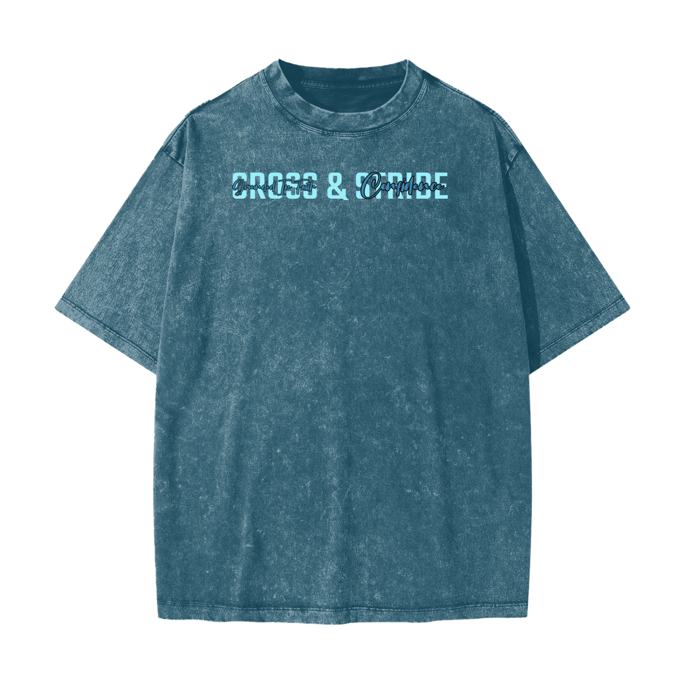Heavyweight Snow Washed T-Shirt | 100% Cotton | Cross & Stride Christian Streetwear