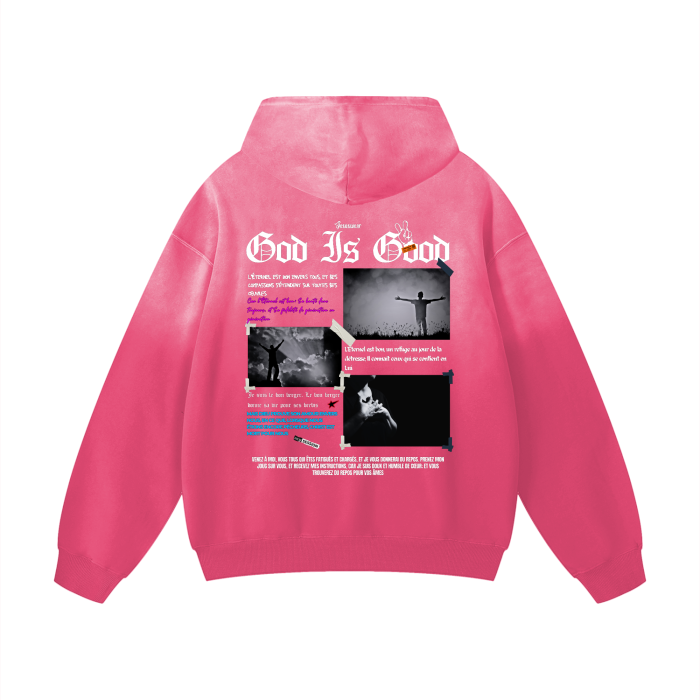 Heavyweight Pure Cotton Handcrafted Monkey Wash Drop Shoulder Oversized Hoodie | Unisex