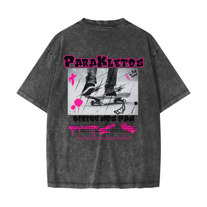 ParaKletos - Heavyweight Streetwear T-Shirt | Unisex | 100% Cotton | Stone Wash | Urban Faith Apparel