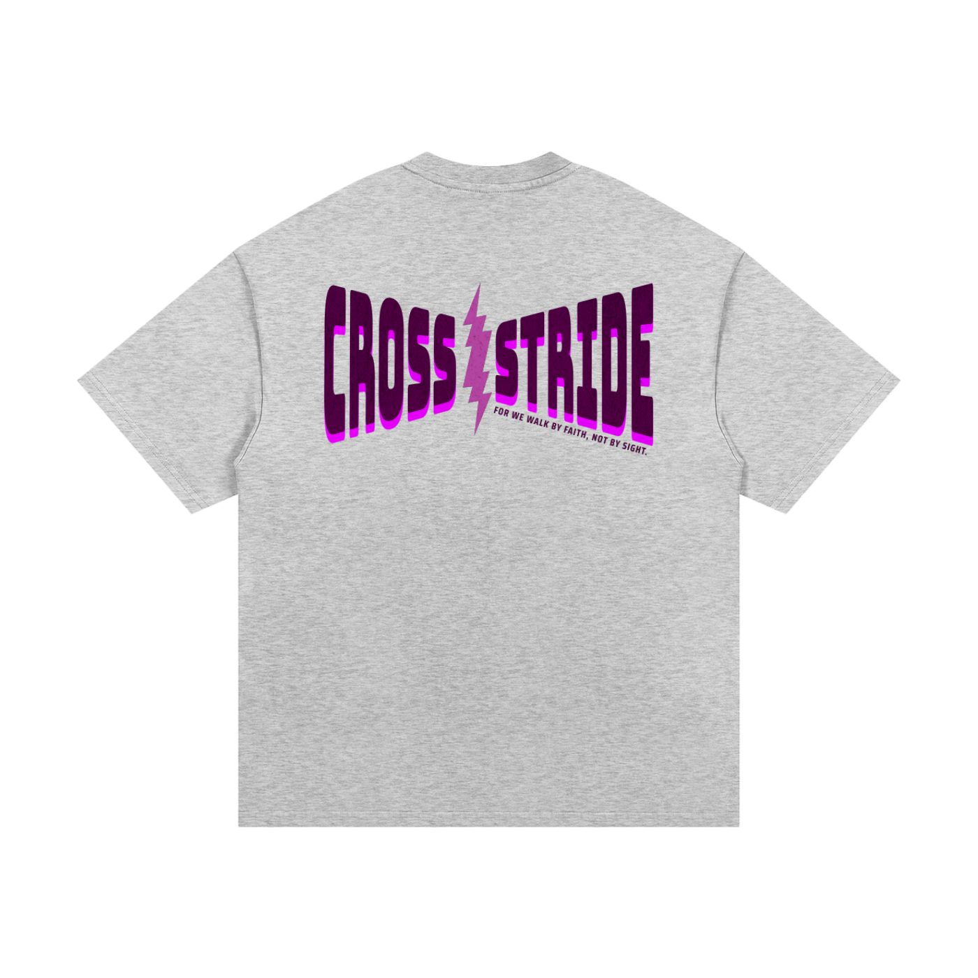 Heavyweight Snow-Washed Polo T-Shirt | 100% Cotton | Cross & Stride Christian Streetwear