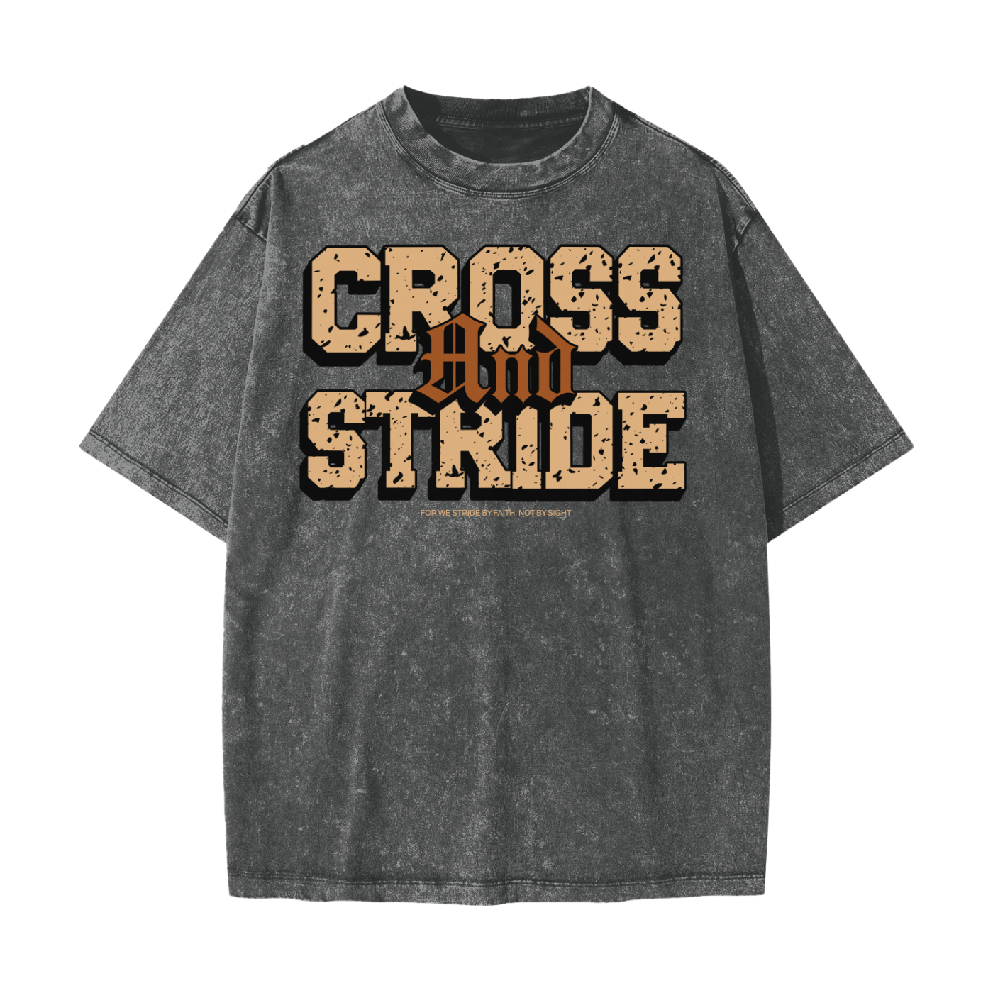 Heavyweight Snow Washed T-Shirt | 100% Cotton | Cross & Stride Christian Streetwear