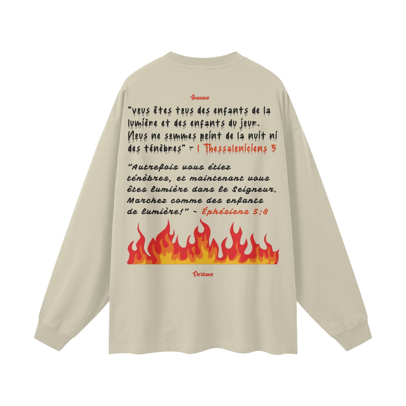 Christian Streetwear Unisex 305G FOG 100% Cotton Long Sleeve Tee | Comfortable & Stylish