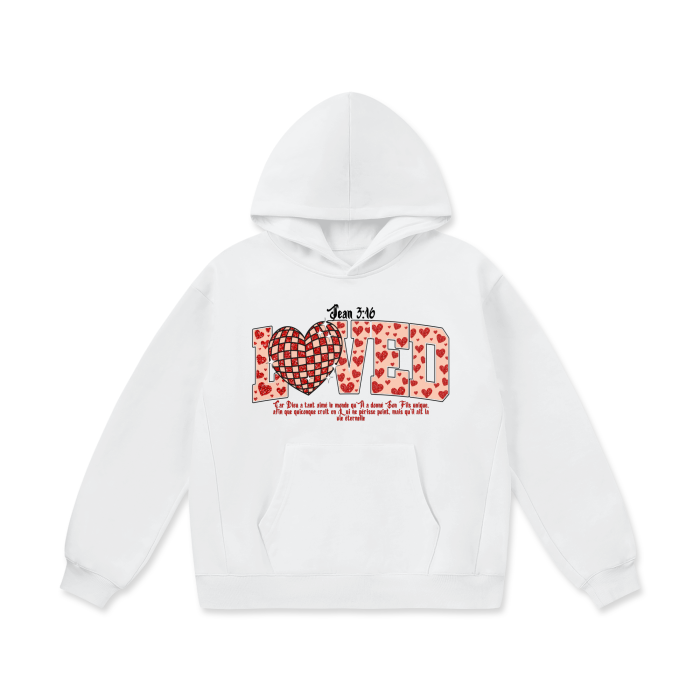 Sweat à capuche oversize en polaire épaisse | Streetwear inspiré de la foi