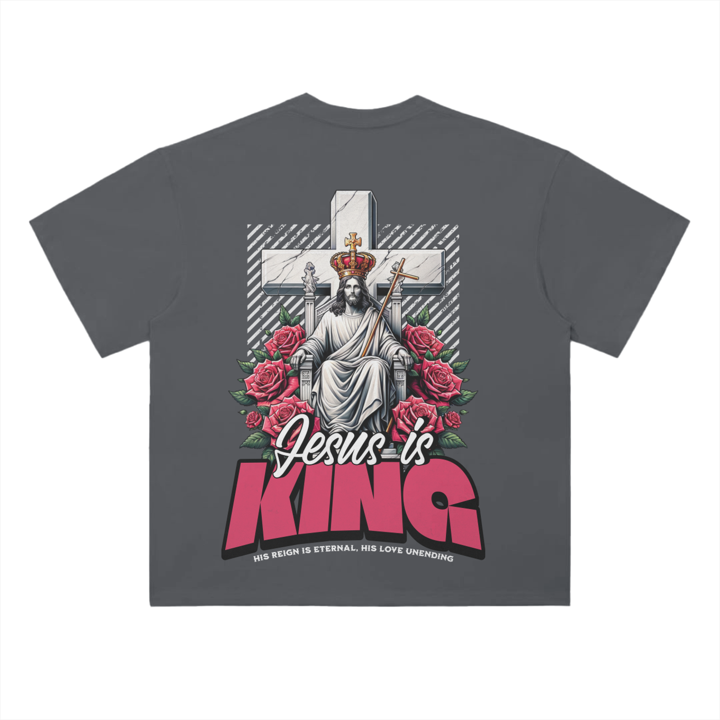 Drop Shoulder Christian T-Shirt | 300 GSM Pure Cotton | Unisex Faith-Based Streetwear (Check Sizing)