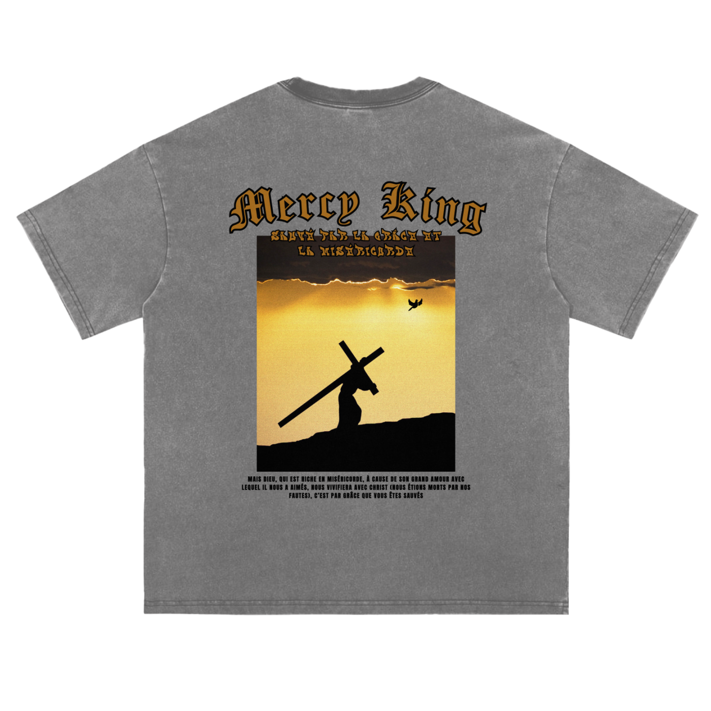 Christian Streetwear Fluffy Vintage Washed T-Shirt | Unisex | 250 GSM