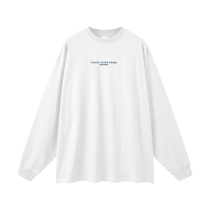 T-shirt à manches longues unisexe 305G FOG 100 % coton