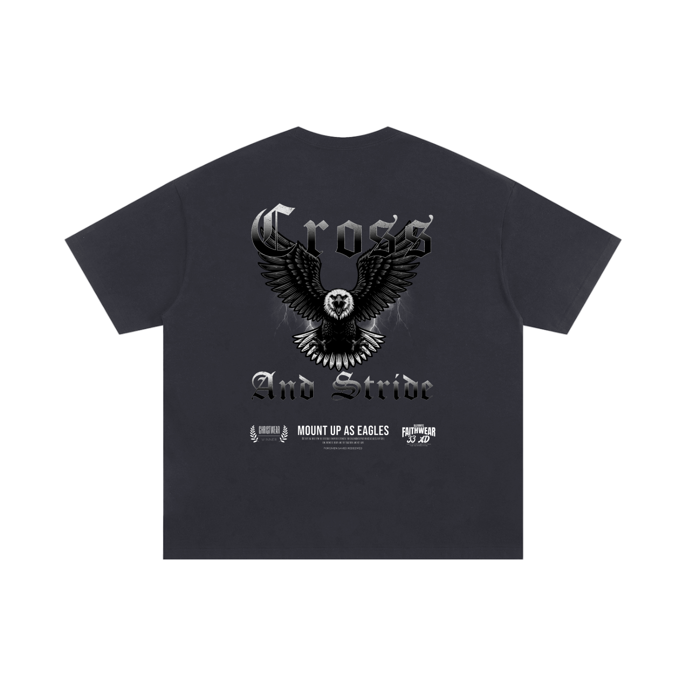 Oversized T-Shirt | 100% Cotton | Cross & Stride Christian Streetwear