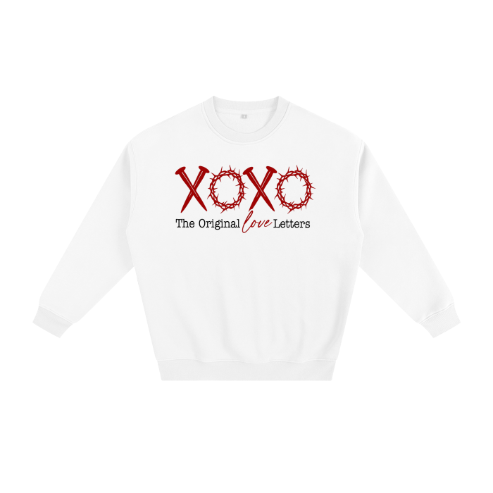 Christian Valentine's Day Fleeced Sweatshirt | Faith-Inspired Streetwear
