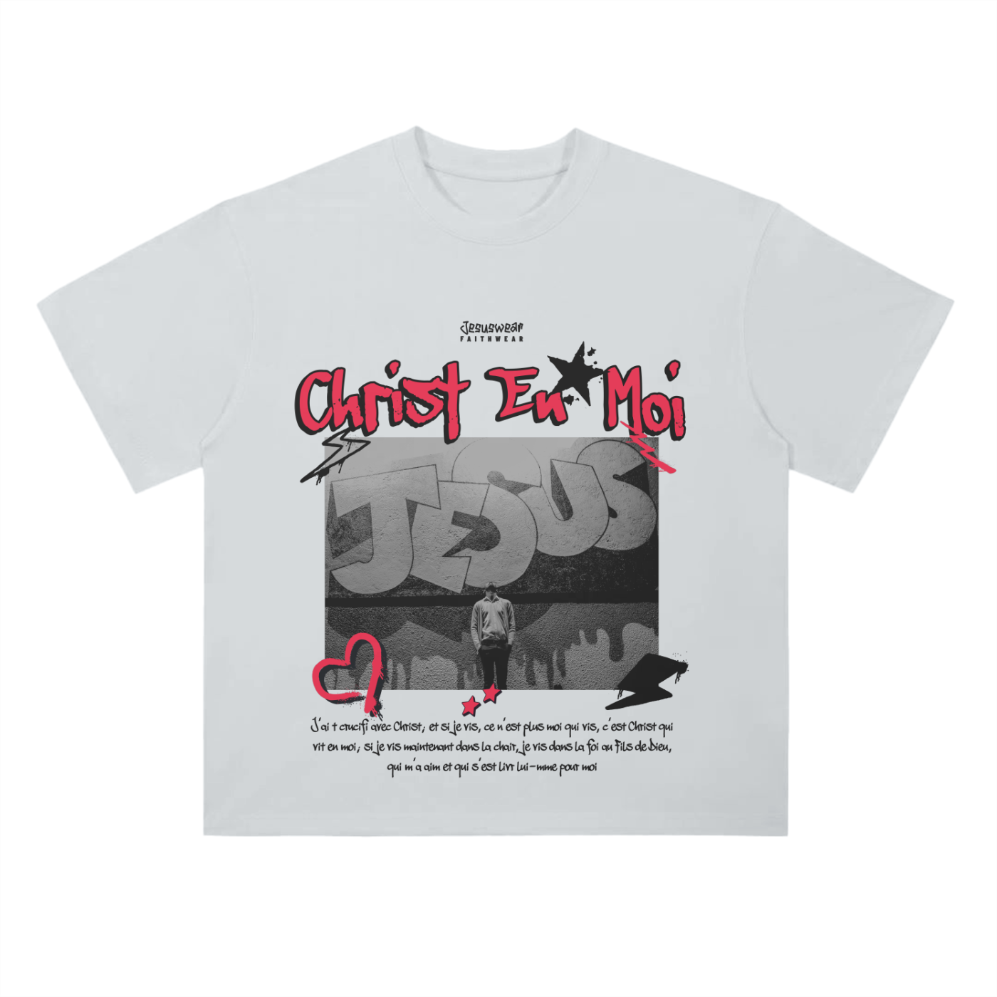 Drop Shoulder Christian T-Shirt | 300 GSM Pure Cotton | Unisex Faith-Based Streetwear