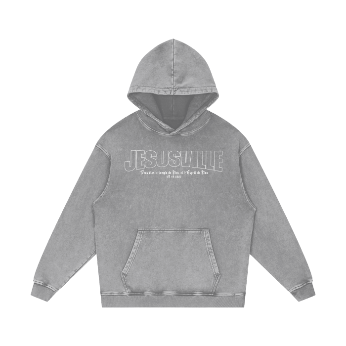Heavyweight Acid Wash Oversized Hoodie | Unisex