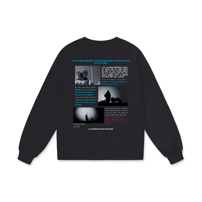 The Lord Is My Shepherd Sweats,Christian Streetwear,Faith Apparel,Unisex Oversized Sweatshirt,Drop Shoulder Sweatshirt,Christian Fashion,Bible Verse Sweatshirt,Winter Christian Clothing,Casual Christian Wear,Psalm 23 Apparel