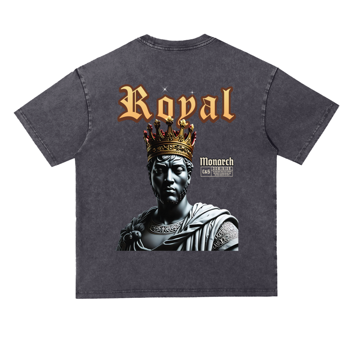 Heavyweight Oversize Acid Wash Tee | 100% Cotton | Cross & Stride Christian Streetwear