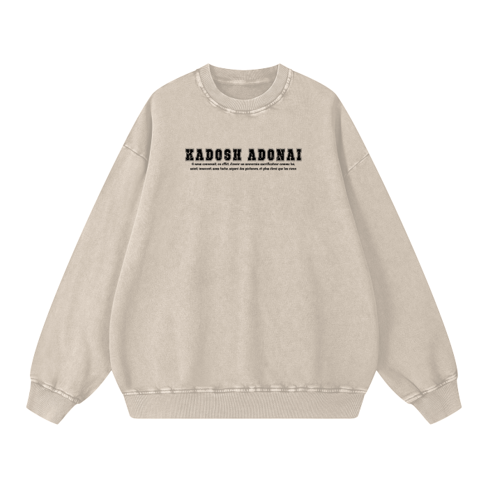 Heavyweight Acid Wash Oversized Sweatshirt | Unisex Streetwear