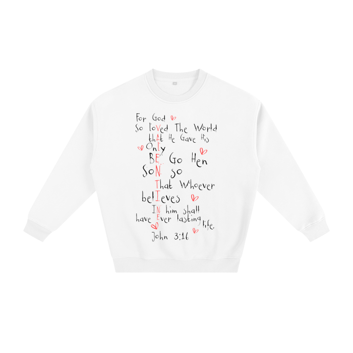 Christian Fleeced Sweatshirt | Faith-Inspired Streetwear