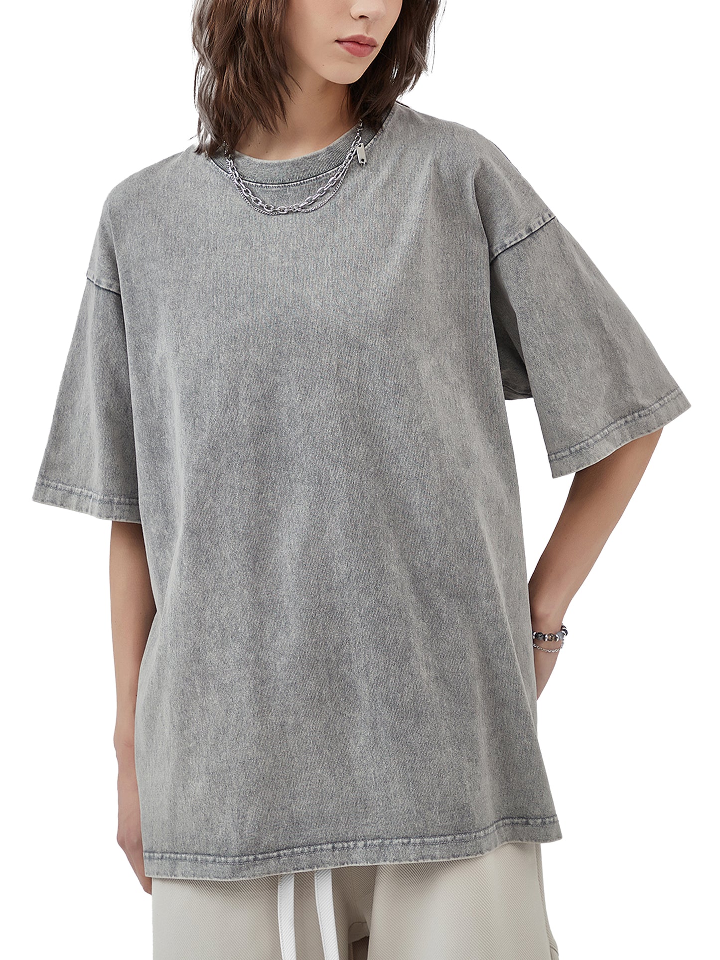 Faith-Based Christian Streetwear Oversize Snow Washed T-Shirt | Unisex