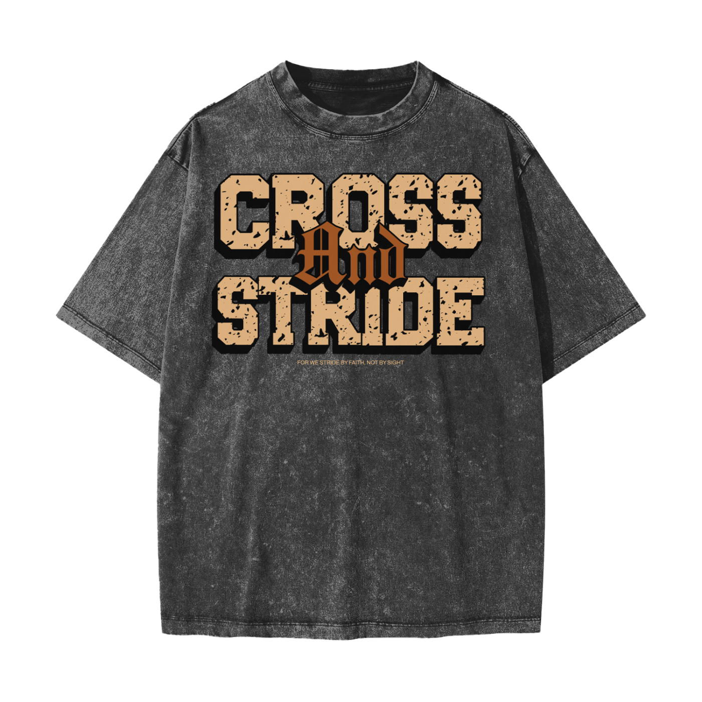 Heavyweight Snow Washed T-Shirt | 100% Cotton | Cross & Stride Christian Streetwear
