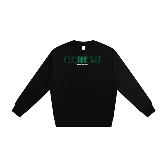 Heavyweight Essential Sweatshirt | 100% Cotton | Cross & Stride Christian Streetwear