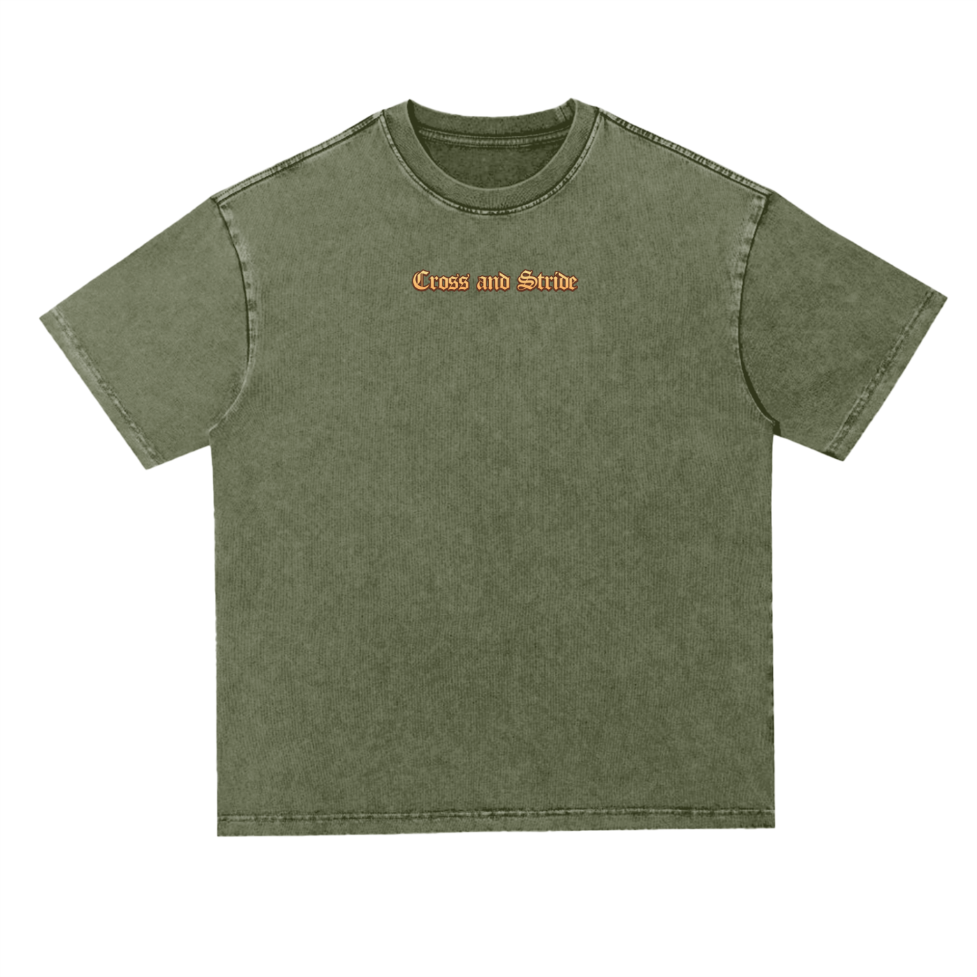 Heavyweight Oversize Acid Wash Tee | 100% Cotton | Cross & Stride Christian Streetwear