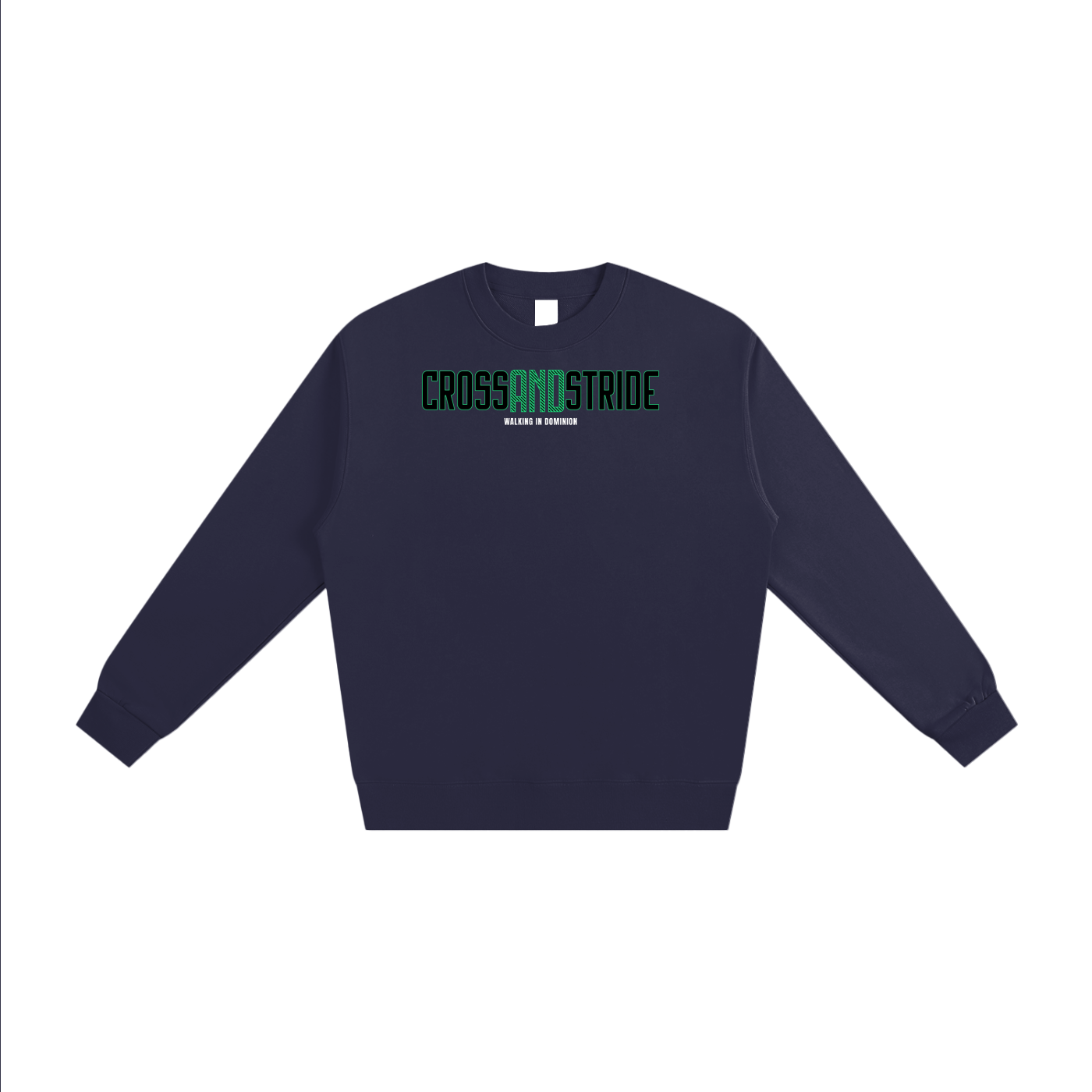 Heavyweight Essential Sweatshirt | 100% Cotton | Cross & Stride Christian Streetwear